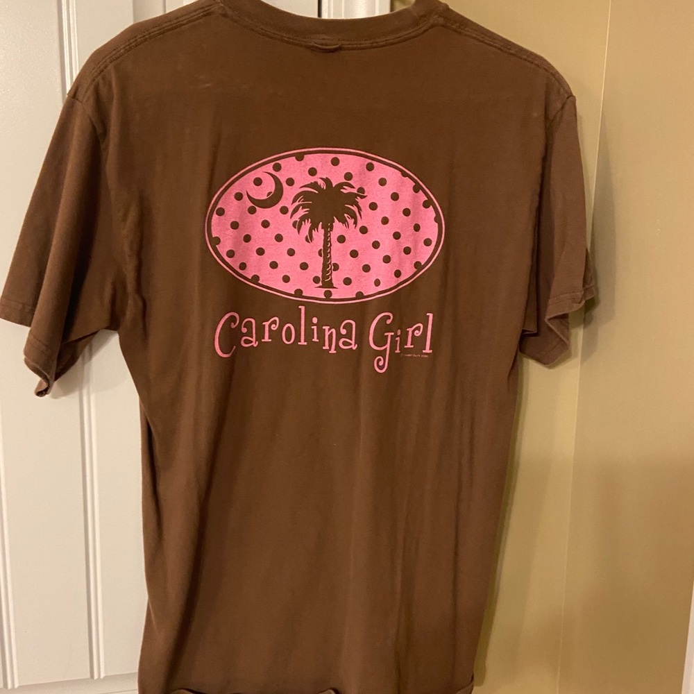 Ladies Brown Carolina Girl Tee